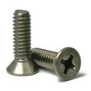 NEWPORT FASTENERS #8-32 x 1/2 in Phillips Flat Machine Screw, Plain 18-8 Stainless Steel, 1000 PK 959044-PR-1000